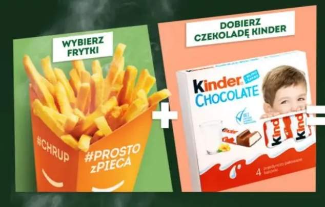 Frytki + czekolada kinder