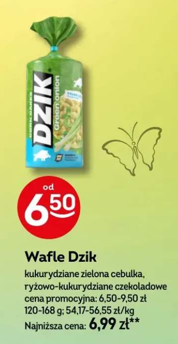 Wafle Dzik kukurydziane zielona cebulka, ryżowo-kukurydziane czekoladowe