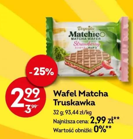 Wafel Matcha truskawka