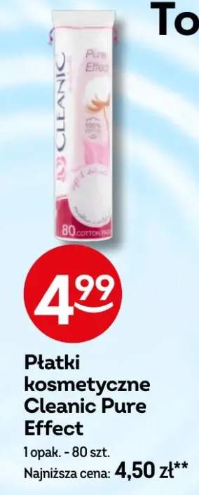 Płatki kosmetyczne Cleanic Pure Effect