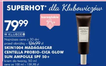 Krem do twarzy Skin1004 Madagascar Centella Probio-Cica Glow Sun Ampoule SPF 50+ 50ml