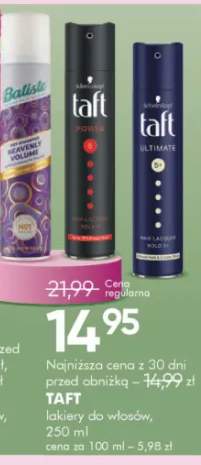 Lakier do włosów Taft Power 250ml