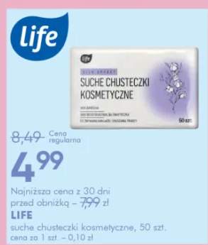 Chusteczki kosmetyczne life