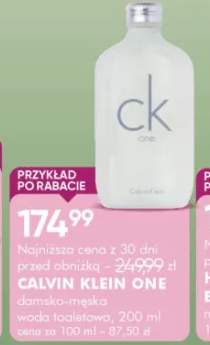 Woda toaletowa damska Calvin Klein One