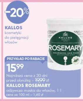 Odżywka do włosów Kallos Rosemary