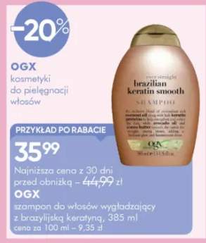 Szampon do włosów OGX Brazilian Keratin Smooth