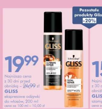 Odżywka do włosów Gliss Ultimate Repair