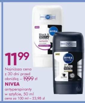 Antyperspirant w sztyfcie nivea black & white
