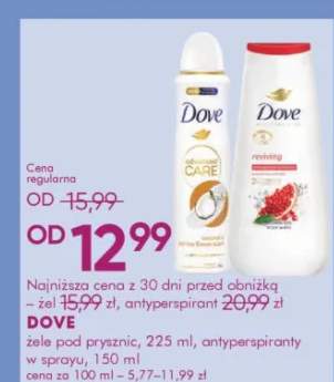 Żel pod prysznic dove care