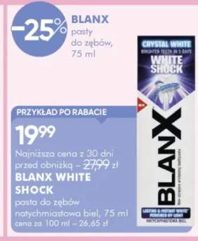 Pasta do zębów blanx white shock
