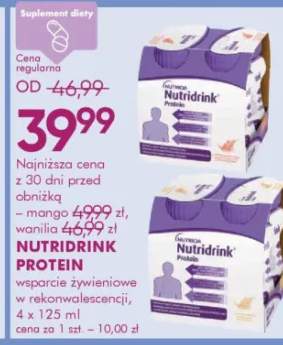 Suplement diety nutridrink protein wsparcie żywieniowe w rekonwalescencji 4x125ml