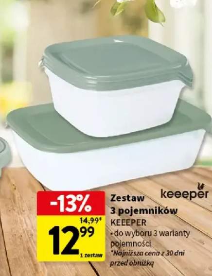 Zestaw 3 pojemników