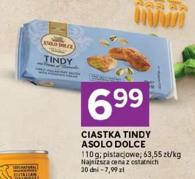 Ciastka Tindy pistacciowe Asolo Dolce