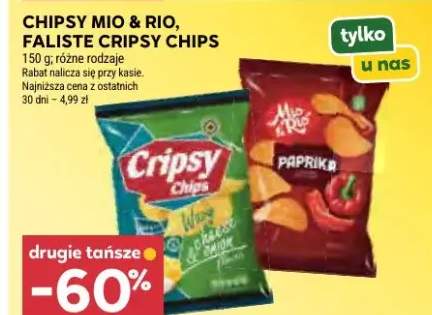 Chipsy Mio & Rio faliste Cripsy Chips