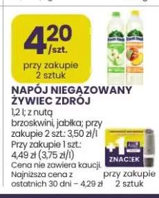 Napój niegazowany Żywiec Zdrój z nutą brzoskwini