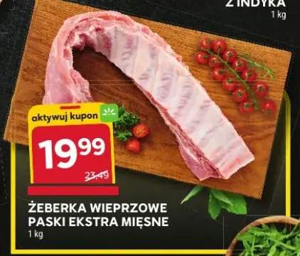 Żeberka wieprzowe paski ekstra mięsne