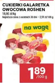 Cukierki galaretka owocowa Roshen na wagę