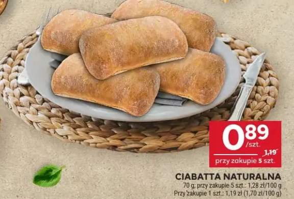 Ciabatta naturalna