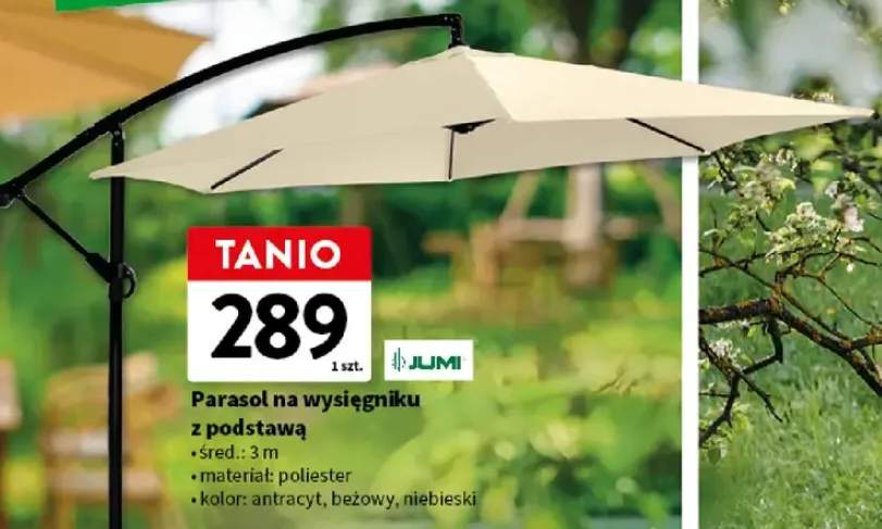 Parasol na wysięgniku z podstawą