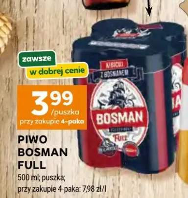 Piwo Bosman Full puszka
