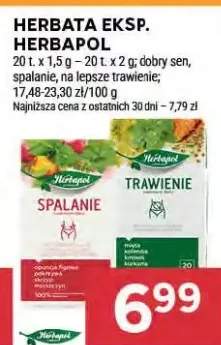 Herbata ekspresowa Herbapol na lepsze trawienie