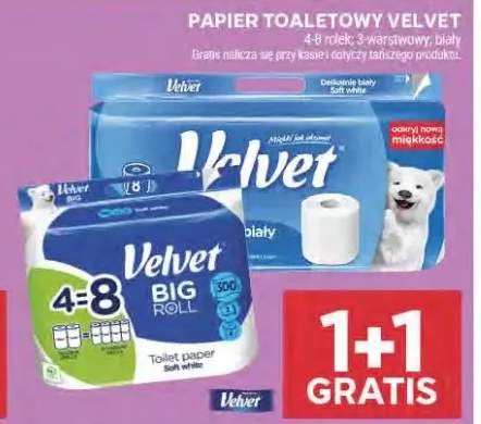 Papier toaletowy Velvet biały 3-warstwowy