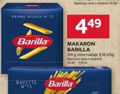 Makaron Penne Rigate N°73 Barilla