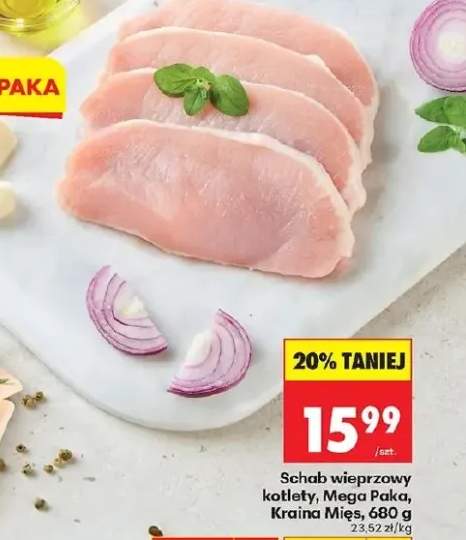 Schab wieprzowy kotlety Mega Paka Kraina Mięs