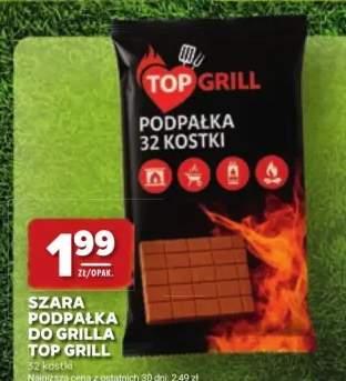 Szara podpałka do grilla Top Grill