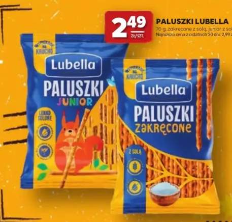 Paluszki Lubella zakręcone z solą