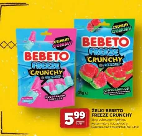 Żelki Bebeto Freeze Crunchy watermelon