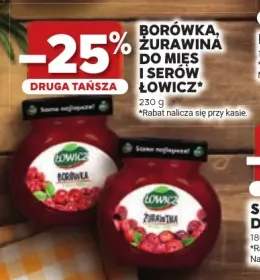 Dżem borówka Łowicz do mięs i serów