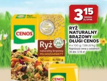 Ryż naturalny brązowy długi Cenos pełnoziarnisty