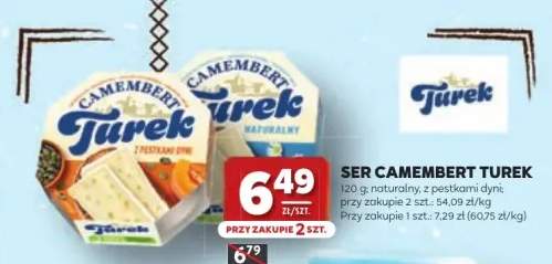 Ser Camembert z pestkami dyni Turek
