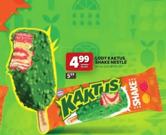 Lody Kaktus Shake Nestlé