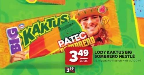 Lody Kaktus Big Sombrero Nestlé guawa-mango