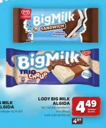 Lody Big Milk Trio Chrup Algida