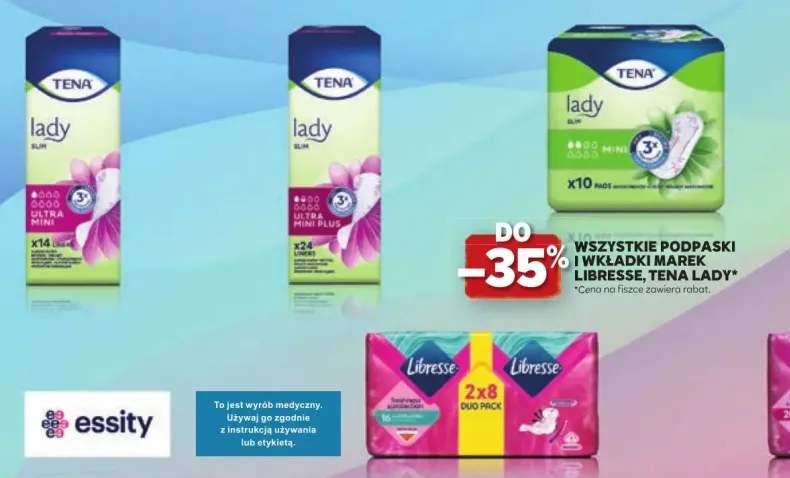 Podpaski i wkładki Tena Lady