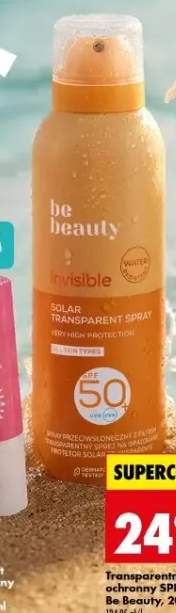 Transparentny spray ochronny SPF 50+ Be Beauty invisible