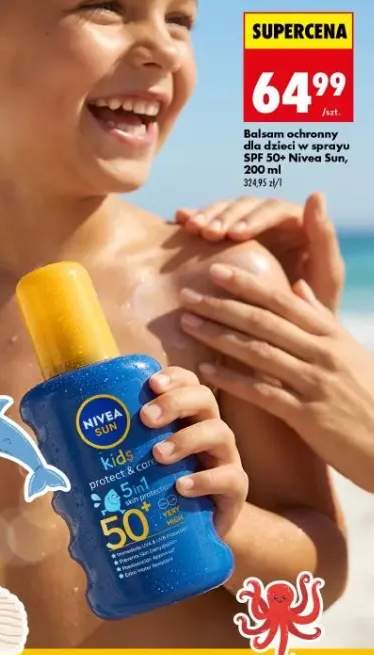 Balsam ochronny dla dzieci w sprayu SPF 50+ Nivea Sun Kids