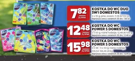 Kostka do WC Power 5 Domestos 2x50g