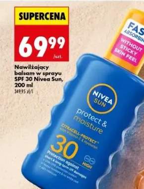 Nawilżający balsam w sprayu SPF 30 Nivea Sun protect & moisture