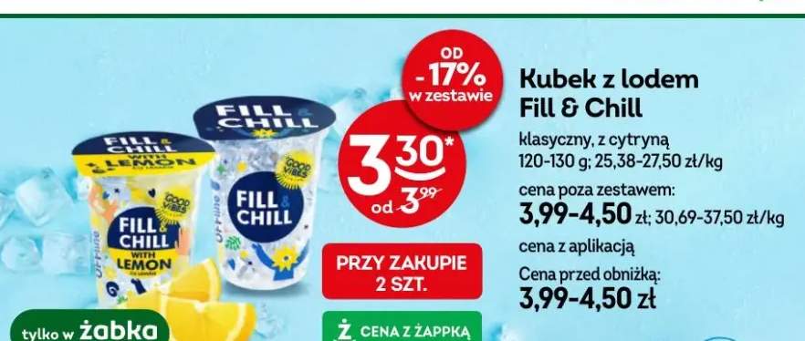 Kubek z lodem Fill & Chill klasyczny