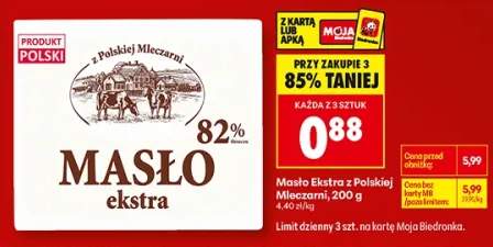 Masło Ekstra z Polskiej Mleczarni