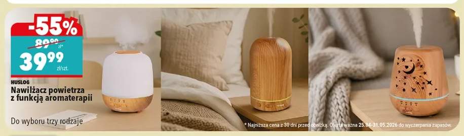 Nawilżacz powietrza z funkcją aromaterapii Huslog