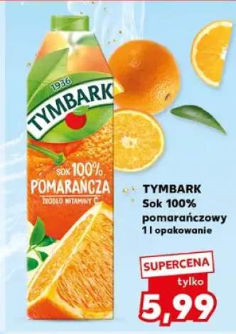 Sok 100% pomarańczowy Tymbark