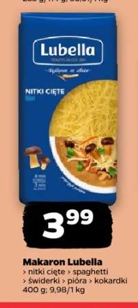 Makaron nitki cięte Lubella