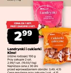 Landrynki i cukierki mleczne Kino!