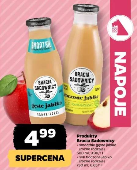 Smoothie gęste jabłko Bracia Sadownicy