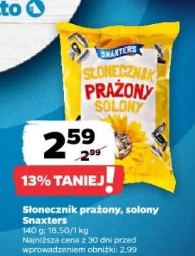 Słonecznik prażony solony Snaxters